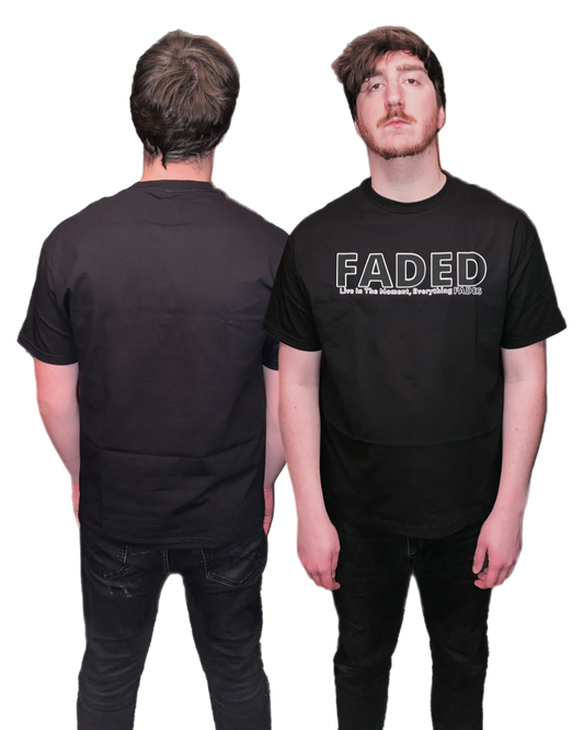Faded (Black Logo/Black T-Shirt) Unisex T-Shirt