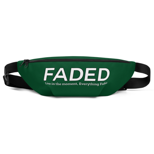 Faded "Live In The Moment" Green Fanny Pack