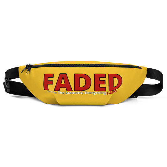 Faded (Red Logo) "Live In The Moment" Yellow Fanny Pack