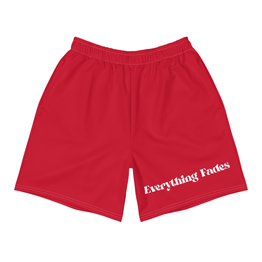 Unisex "Everything Fades" Athletic Shorts (RED)