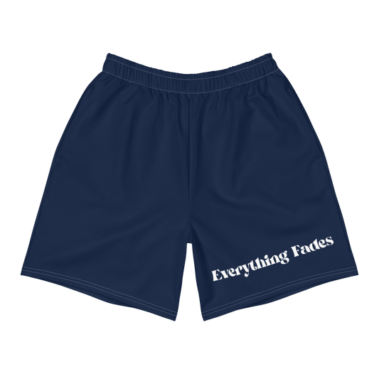 Unisex "Everything Fades" Athletic Shorts (Navy)