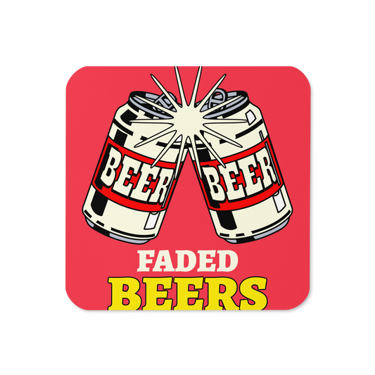Faded Beers Cork-back coaster
