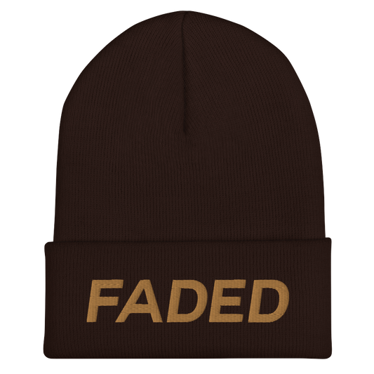 Faded (Old Gold) Cuffed Beanie