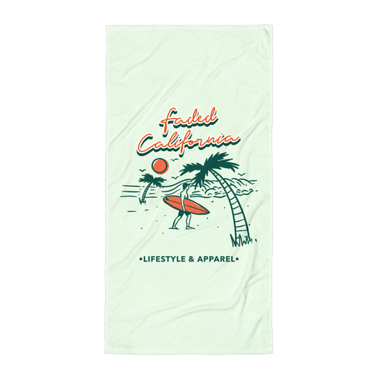 Faded California Honeydew Towel