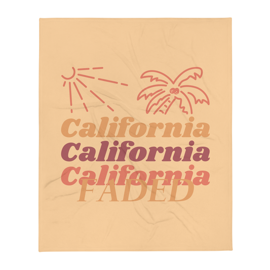 Faded California Throw Blanket