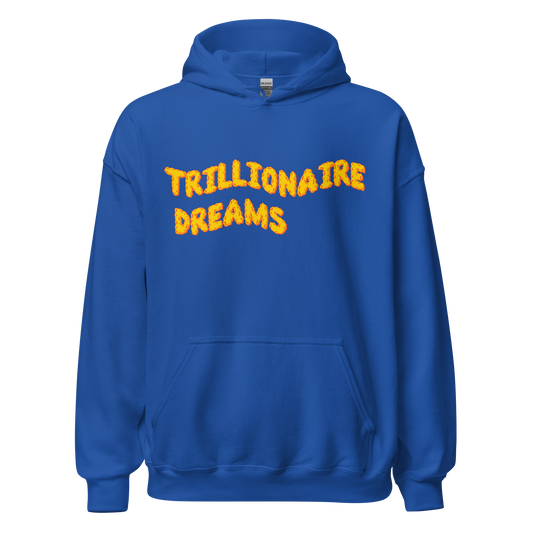 Trillionaire Dreams Yellow/Orange Wavy Logo Unisex Hoodie