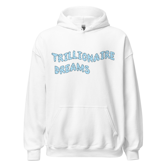 Trillionaire Dreams Baby Blue Wavy Logo Unisex Hoodie
