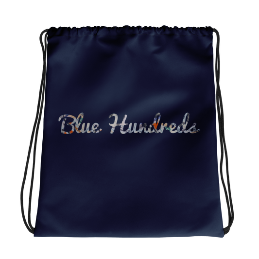 Blue Hundreds Navy Drawstring Bag
