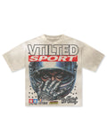 Vtilted Fivestar Tee - White Wash