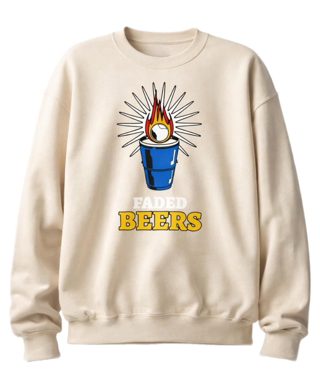 Faded Beers Unisex Sweatshirt - Faded Fabrics