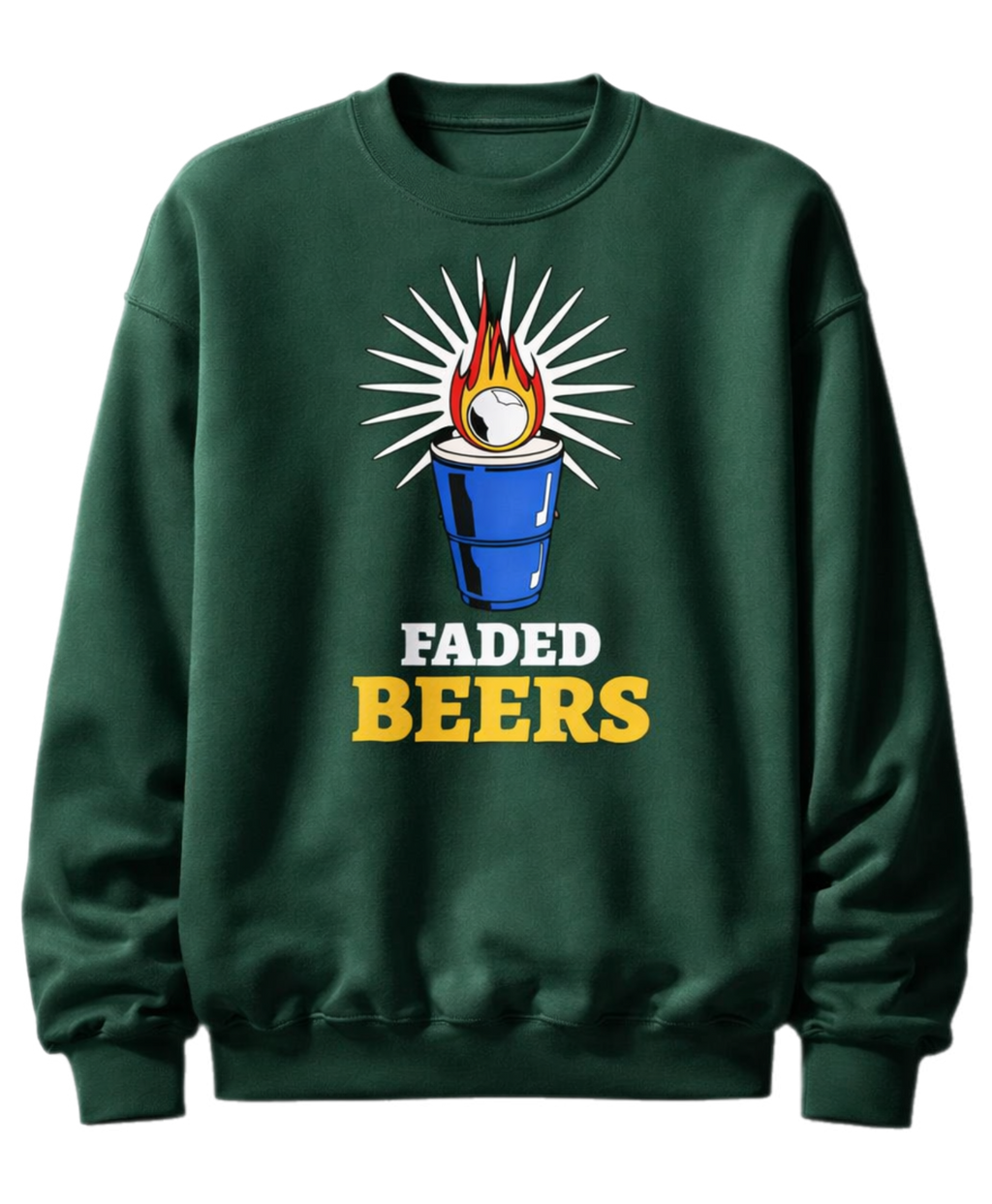Faded Beers Unisex Sweatshirt - Faded Fabrics