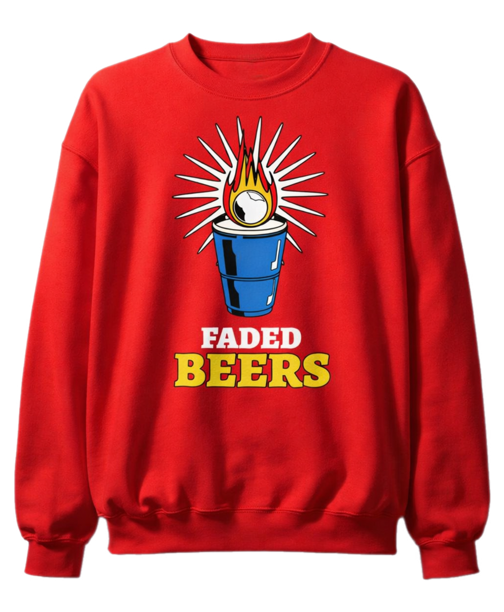 Faded Beers Unisex Sweatshirt - Faded Fabrics