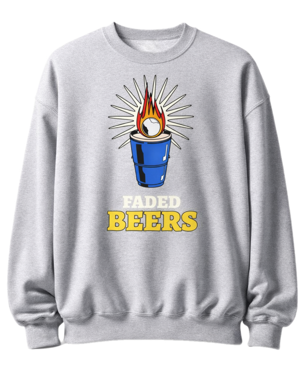 Faded Beers Unisex Sweatshirt - Faded Fabrics