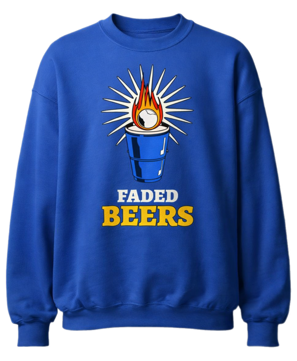 Faded Beers Unisex Sweatshirt - Faded Fabrics