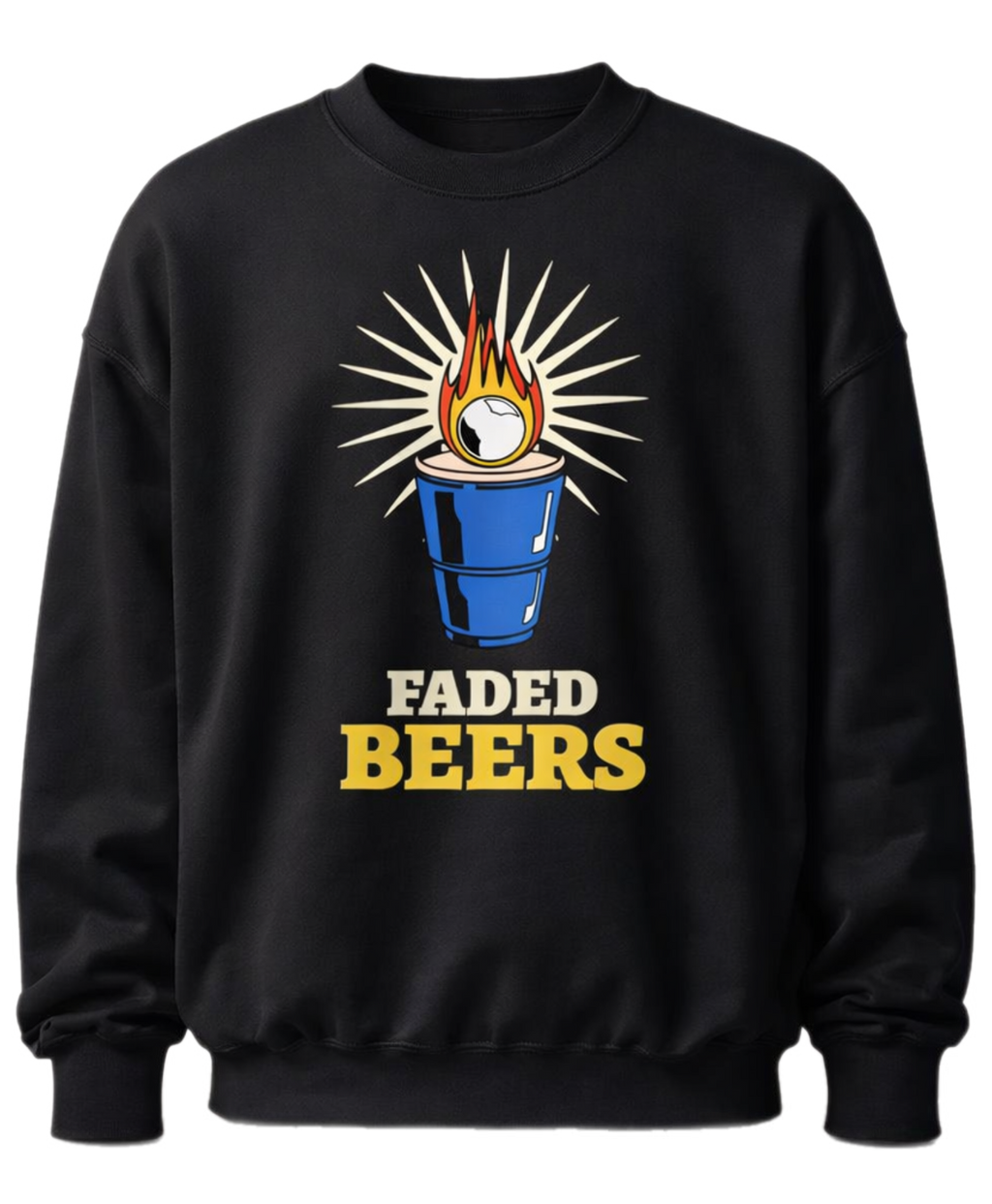 Faded Beers Unisex Sweatshirt - Faded Fabrics