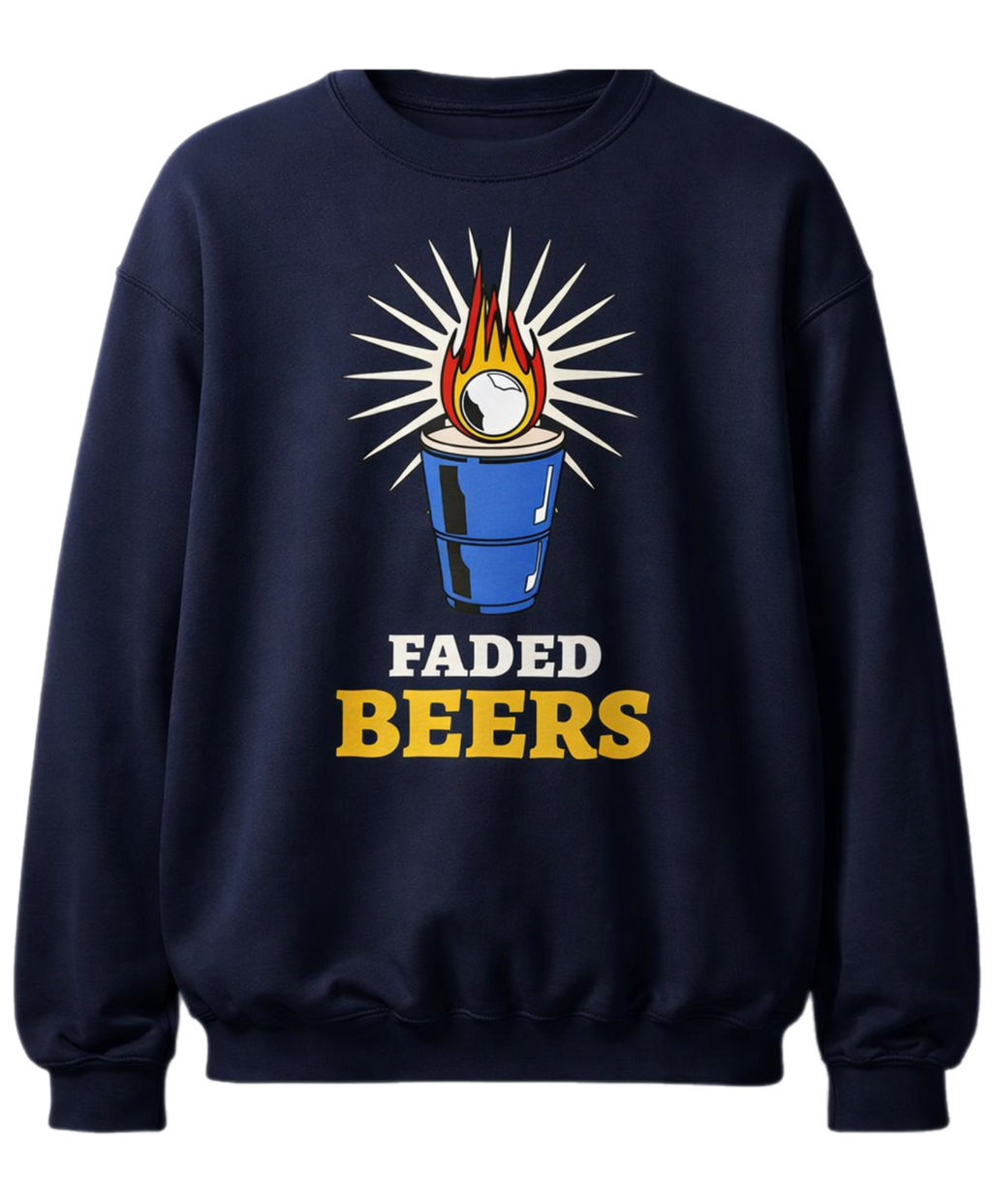Faded Beers Unisex Sweatshirt - Faded Fabrics