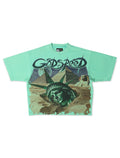 Godspeed Mother Cairo Boxy Fit Tee - Teal - Faded Fabrics