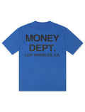 Money Dept. Los Angeles Heavyweight Tee - Blue/Black - Faded Fabrics