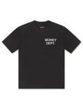 Money Dept. Los Angeles Puff Print Tee - Black/Gray - Faded Fabrics