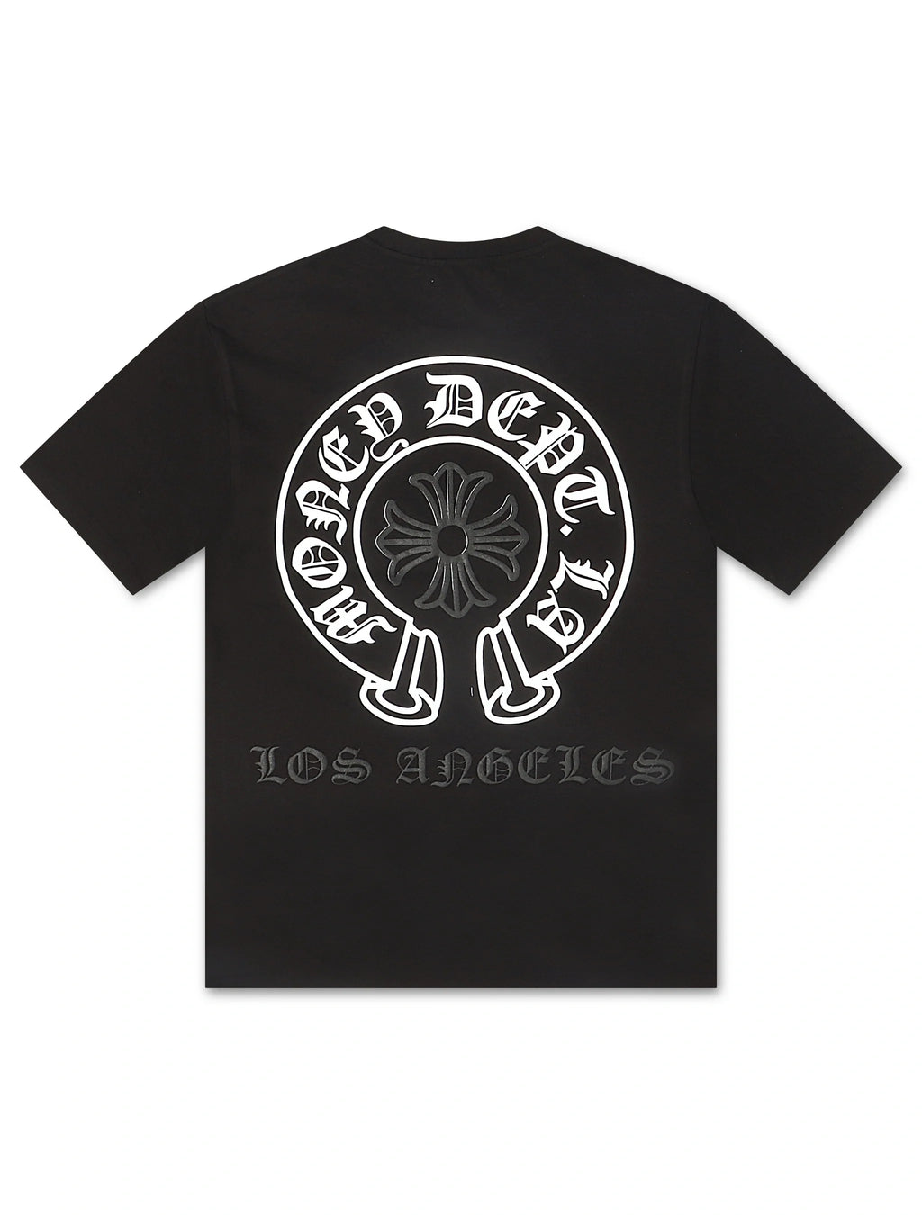 Money Dept. Vintage Old English Tee - Black/White/Black - Faded Fabrics