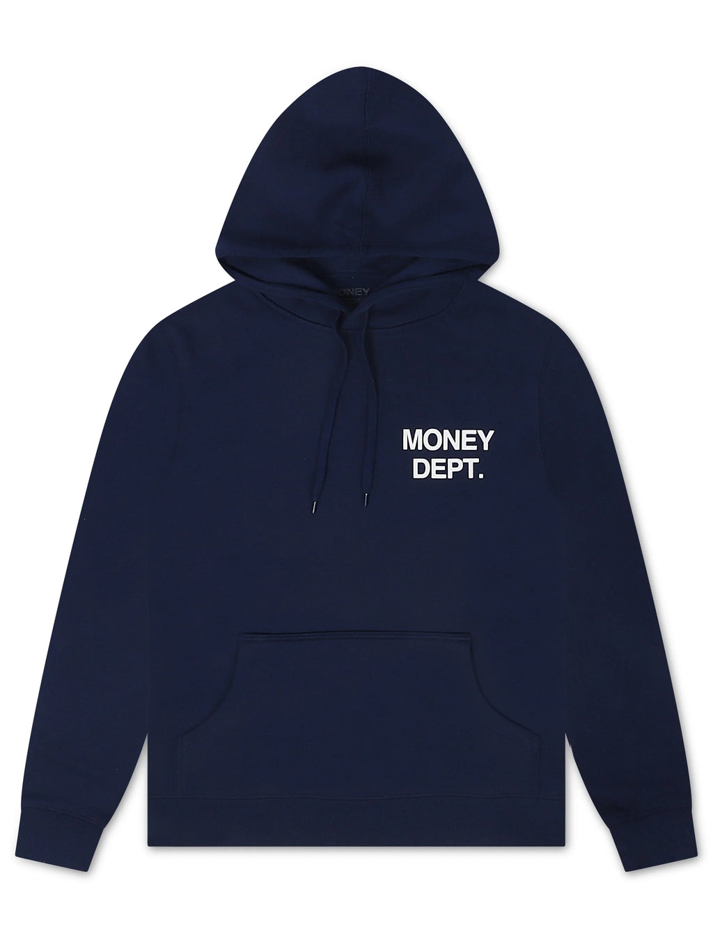 Money Dept. Print Hoodie - Navy/White - Faded Fabrics