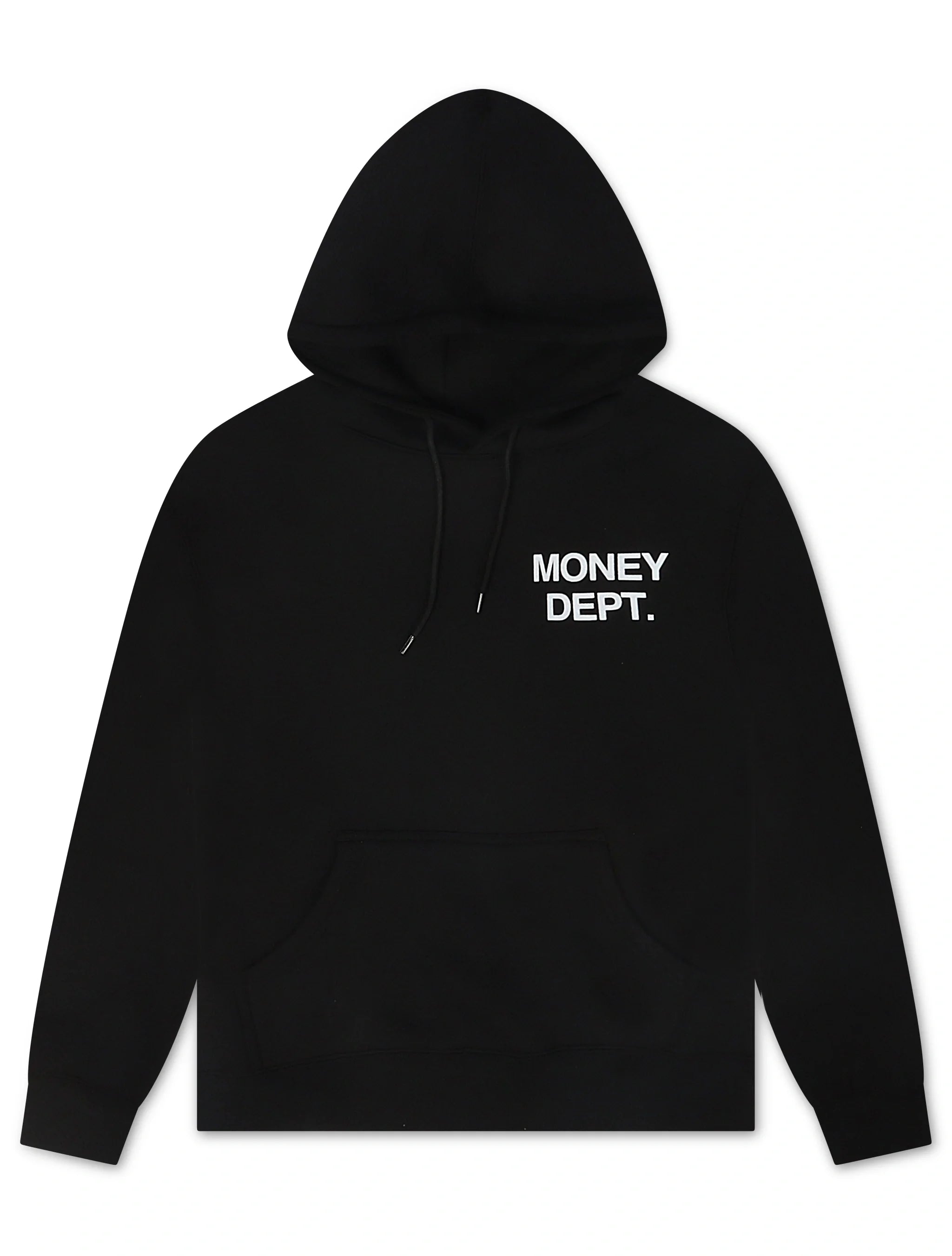 Money Dept. Print Hoodie - Black/White - Faded Fabrics