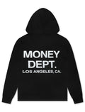 Money Dept. Print Hoodie - Black/White - Faded Fabrics