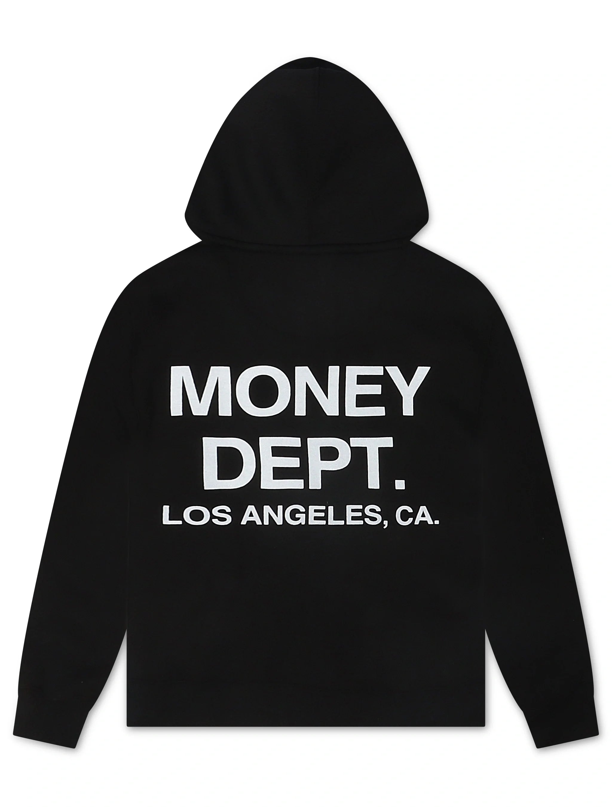 Money Dept. Print Hoodie - Black/White - Faded Fabrics