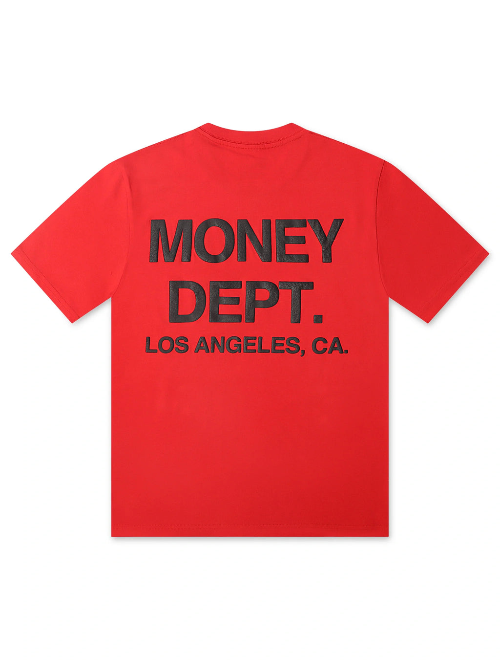 Money Dept. Los Angeles Puff Print Tee - Red/Black - Faded Fabrics