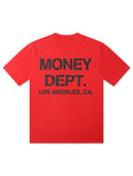 Money Dept. Los Angeles Puff Print Tee - Red/Black - Faded Fabrics