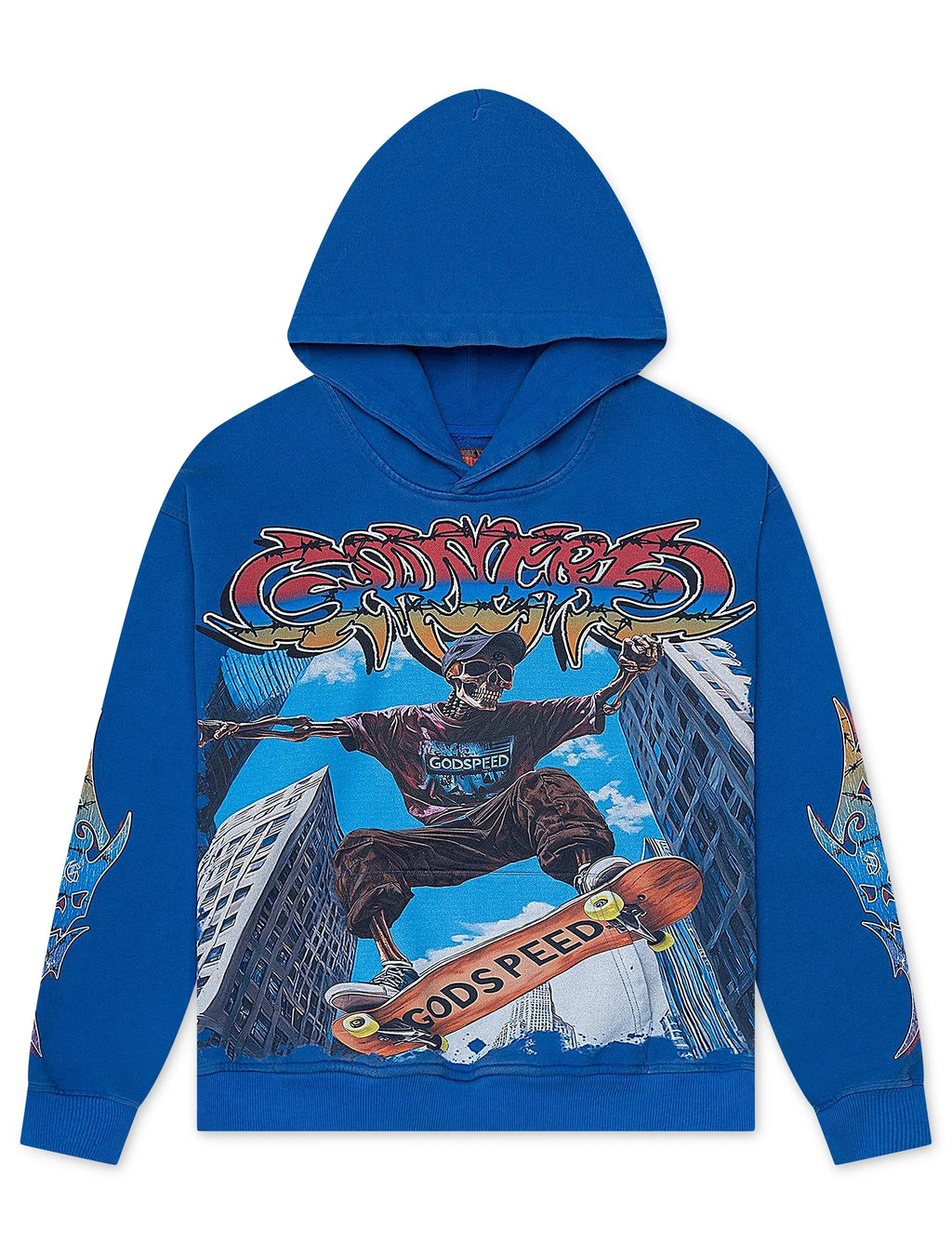Godspeed Ollie Hoodie - Blue - Faded Fabrics