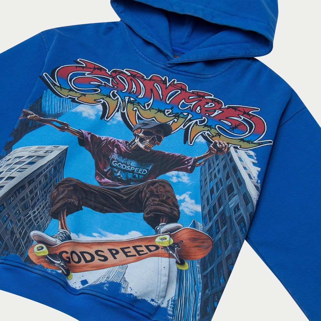 Godspeed Ollie Hoodie - Blue - Faded Fabrics