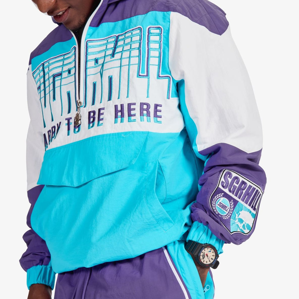 Sugarhill Bolt Windbreaker Jacket - Purple - Faded Fabrics