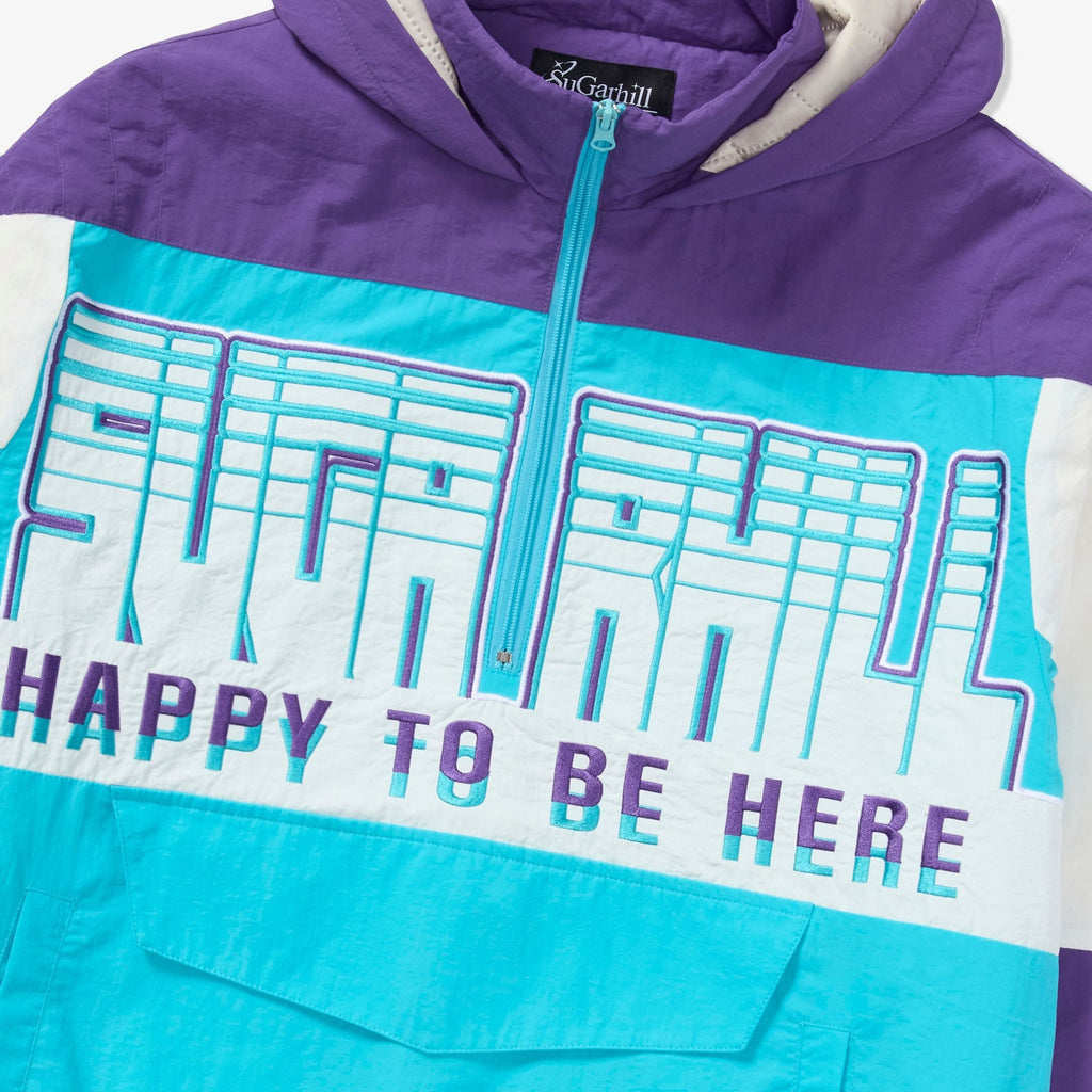 Sugarhill Bolt Windbreaker Jacket - Purple - Faded Fabrics
