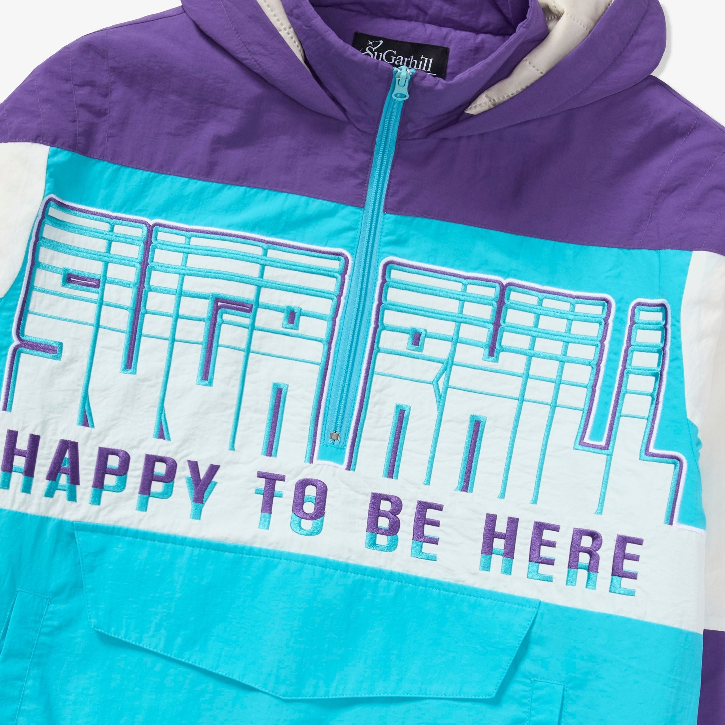 Sugarhill Bolt Windbreaker Jacket - Purple - Faded Fabrics