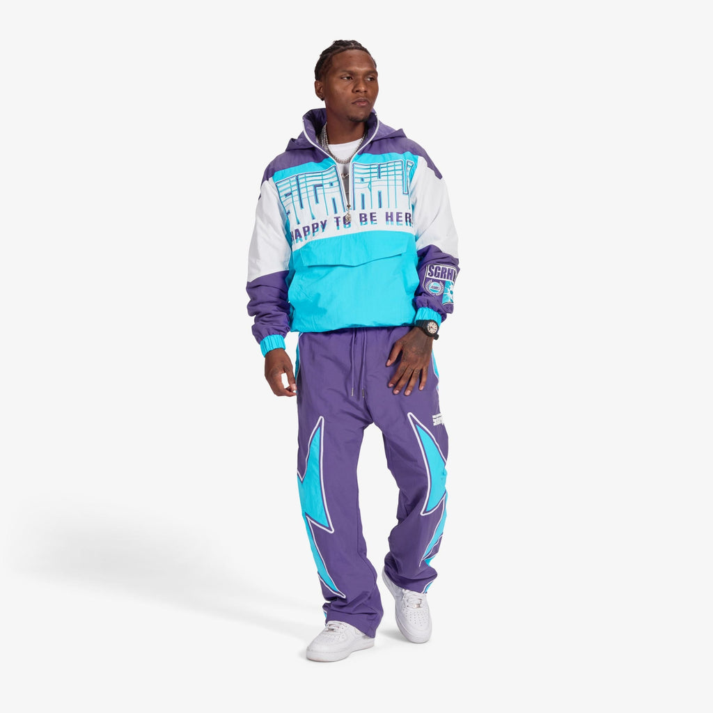 Sugarhill Bolt Windbreaker Jacket - Purple - Faded Fabrics