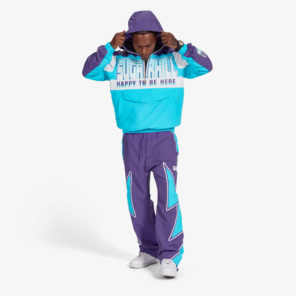 Sugarhill Bolt Windbreaker Jacket - Purple - Faded Fabrics