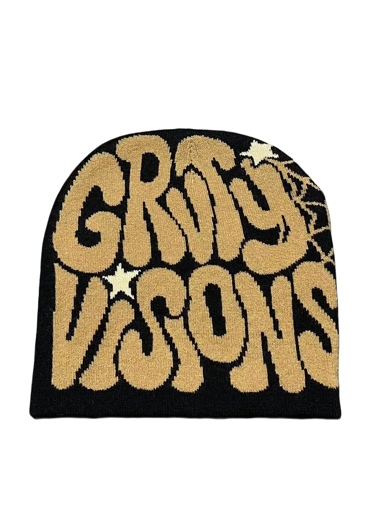 Faded "GRVTY VISIONS" Knitted Beanie