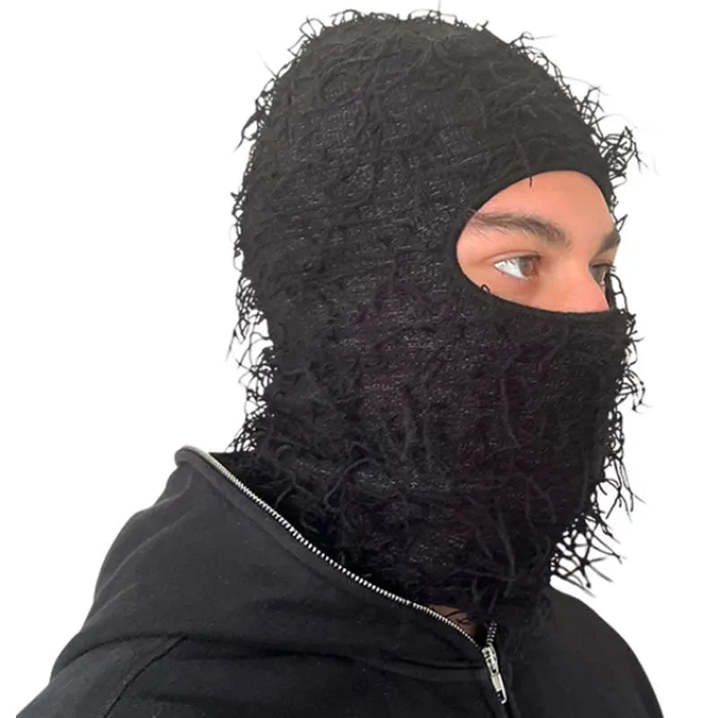 Faded Ski Mask Fuzzy Balaclava