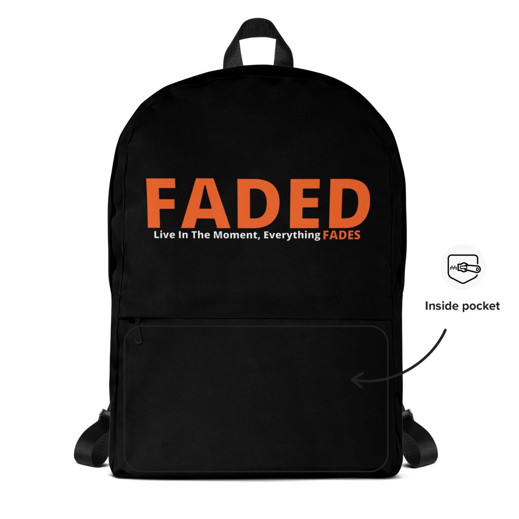 Faded (Orange Logo) Backpack