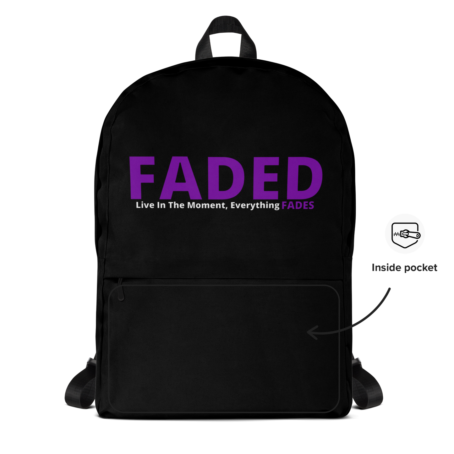 Faded (Purple Logo) Backpack