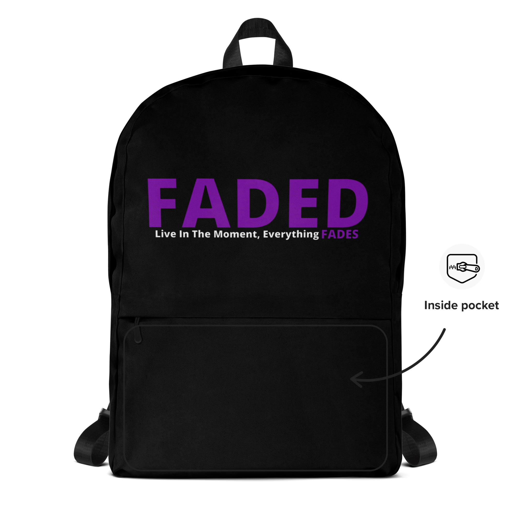 Faded (Purple Logo) Backpack