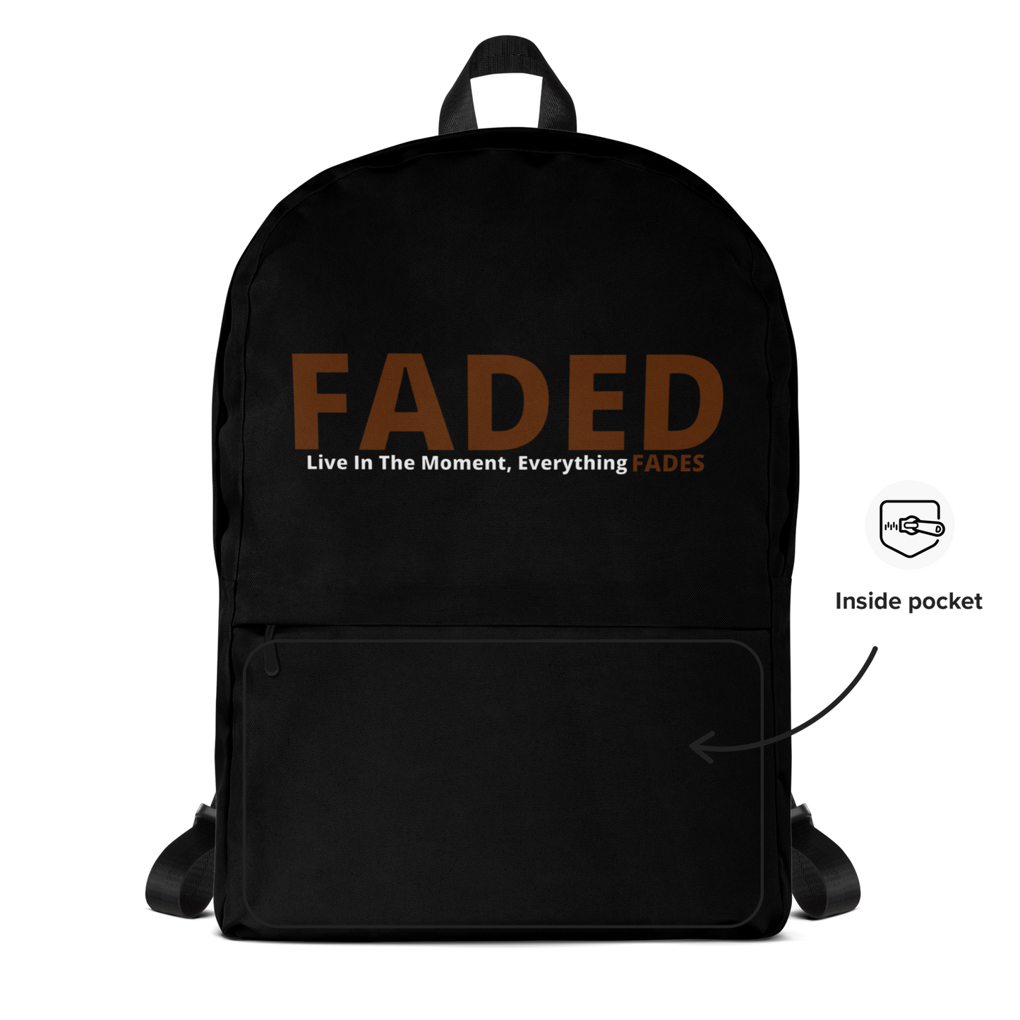 Faded (Brown Logo) Backpack