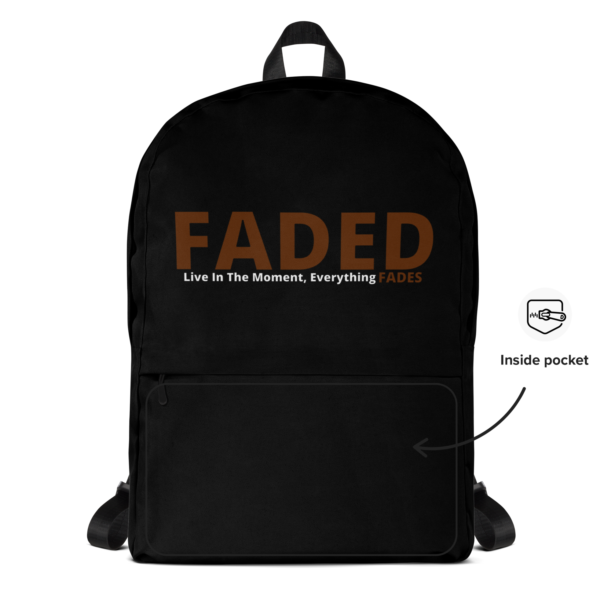 Faded (Brown Logo) Backpack