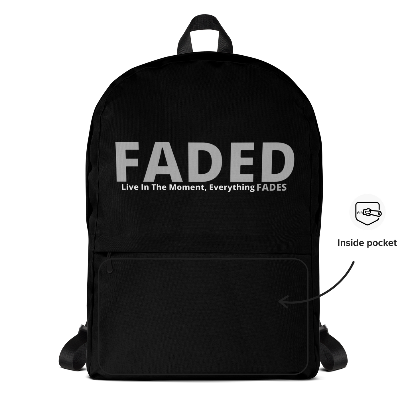 Faded (Grey Logo) Backpack