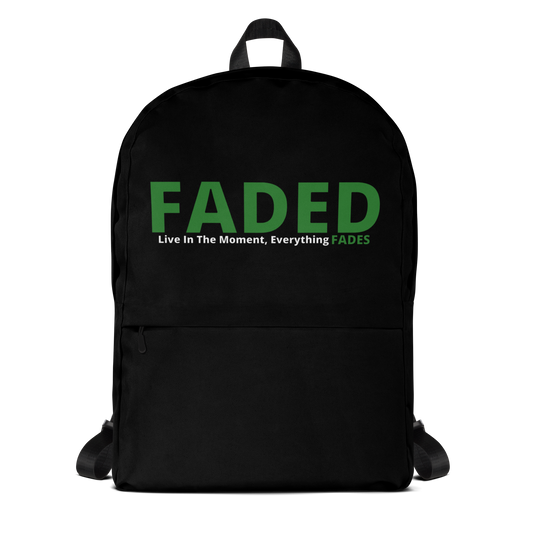 Faded (Green Logo) Backpack