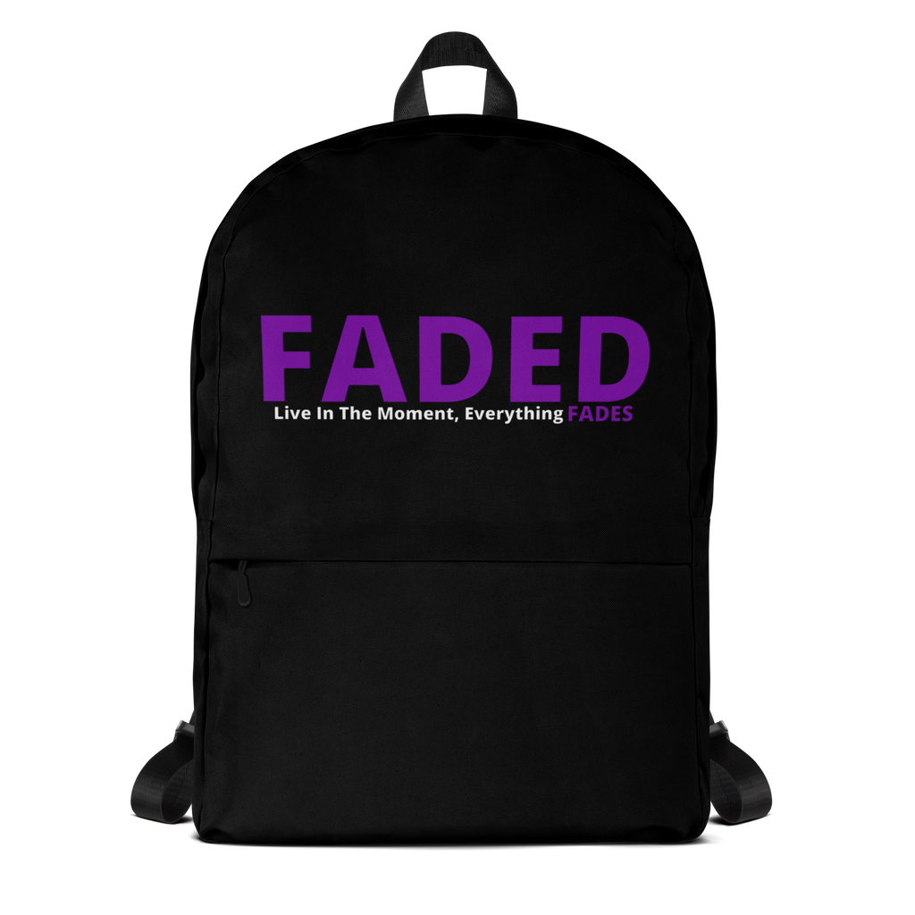 Faded (Purple Logo) Backpack