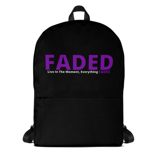 Faded (Purple Logo) Backpack