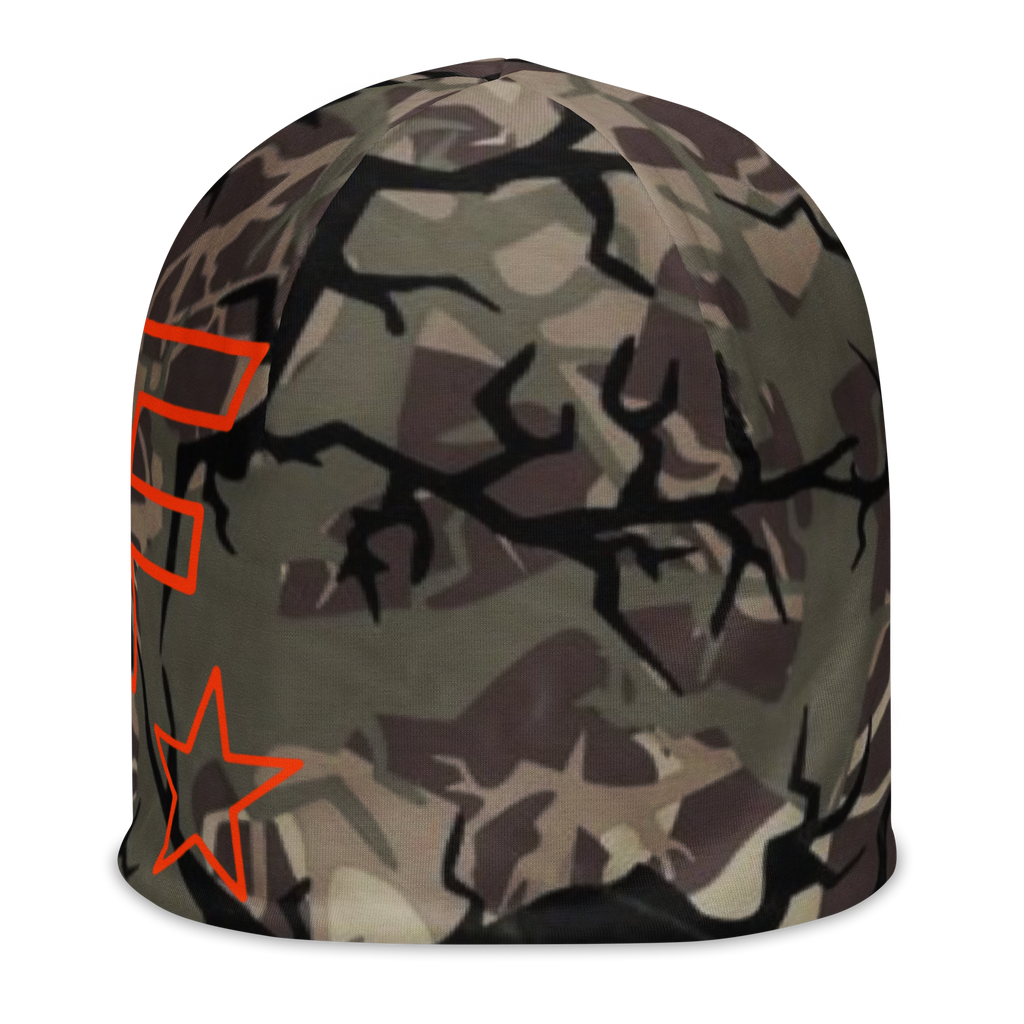Faded Camo All-Over Print Beanie