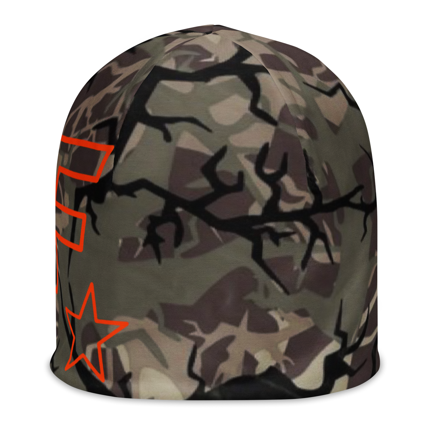 Faded Camo All-Over Print Beanie